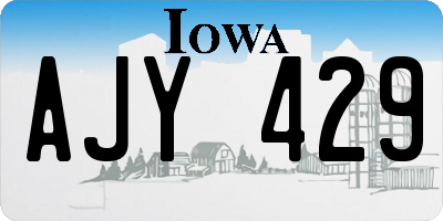 IA license plate AJY429