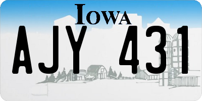 IA license plate AJY431