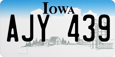 IA license plate AJY439