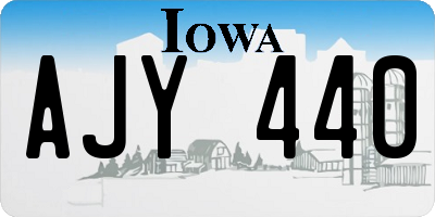 IA license plate AJY440