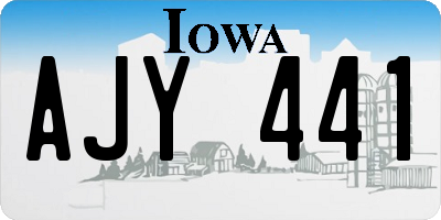 IA license plate AJY441