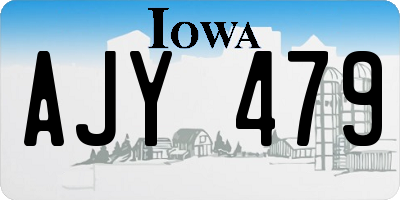 IA license plate AJY479