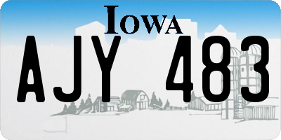 IA license plate AJY483