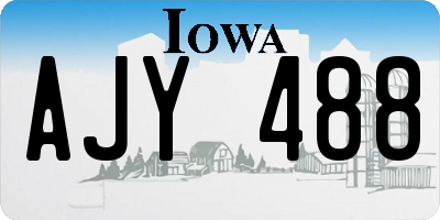 IA license plate AJY488