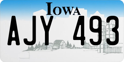 IA license plate AJY493