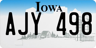 IA license plate AJY498