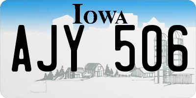 IA license plate AJY506