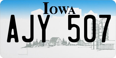 IA license plate AJY507