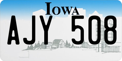 IA license plate AJY508