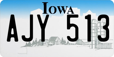 IA license plate AJY513