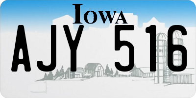IA license plate AJY516