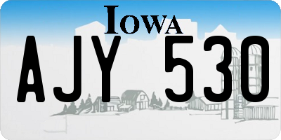 IA license plate AJY530
