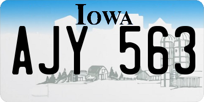 IA license plate AJY563