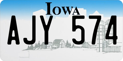 IA license plate AJY574