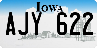 IA license plate AJY622