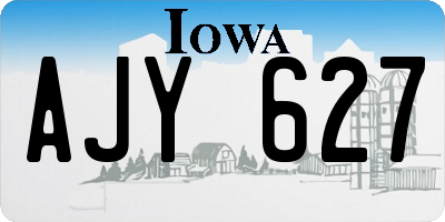 IA license plate AJY627