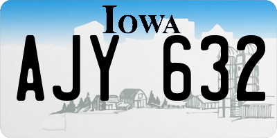 IA license plate AJY632