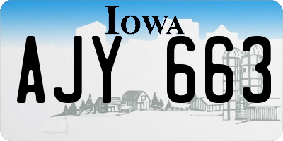 IA license plate AJY663