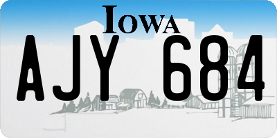 IA license plate AJY684