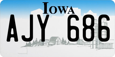 IA license plate AJY686