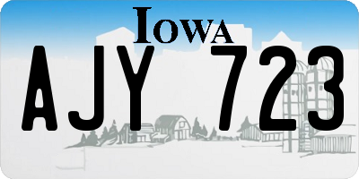 IA license plate AJY723