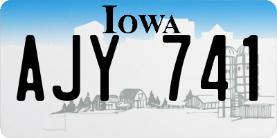 IA license plate AJY741