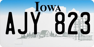IA license plate AJY823