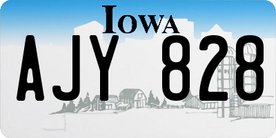 IA license plate AJY828