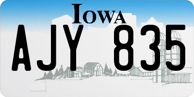 IA license plate AJY835