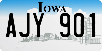 IA license plate AJY901