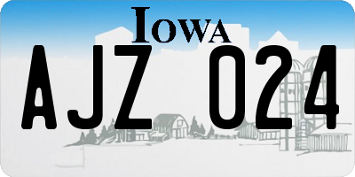 IA license plate AJZ024