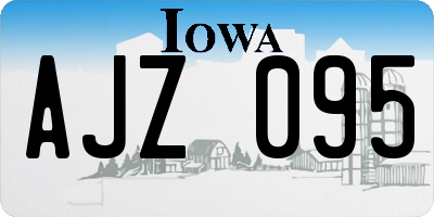 IA license plate AJZ095