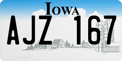 IA license plate AJZ167