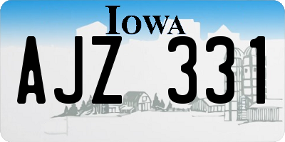 IA license plate AJZ331