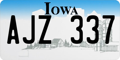 IA license plate AJZ337