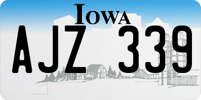 IA license plate AJZ339