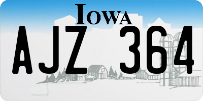 IA license plate AJZ364