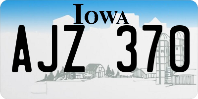 IA license plate AJZ370