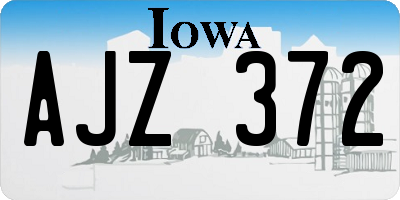 IA license plate AJZ372