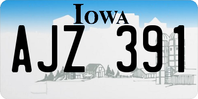 IA license plate AJZ391