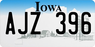 IA license plate AJZ396