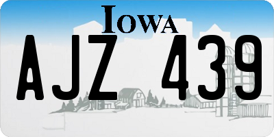 IA license plate AJZ439