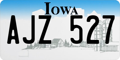 IA license plate AJZ527