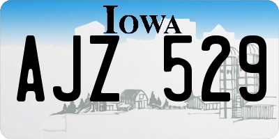 IA license plate AJZ529