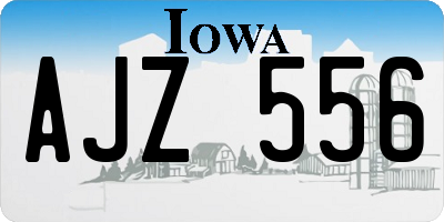 IA license plate AJZ556