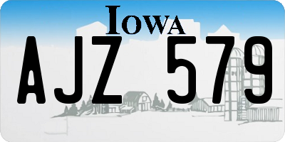 IA license plate AJZ579