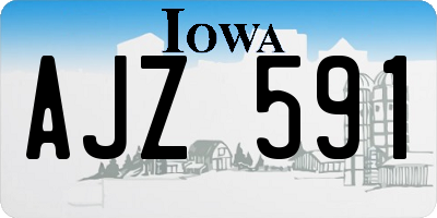 IA license plate AJZ591