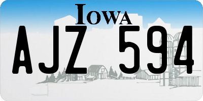 IA license plate AJZ594