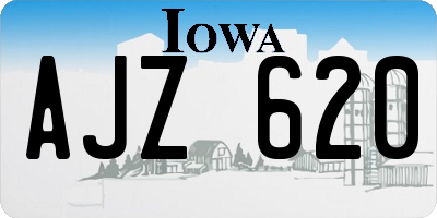 IA license plate AJZ620