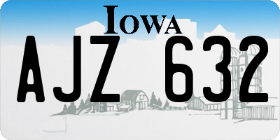 IA license plate AJZ632